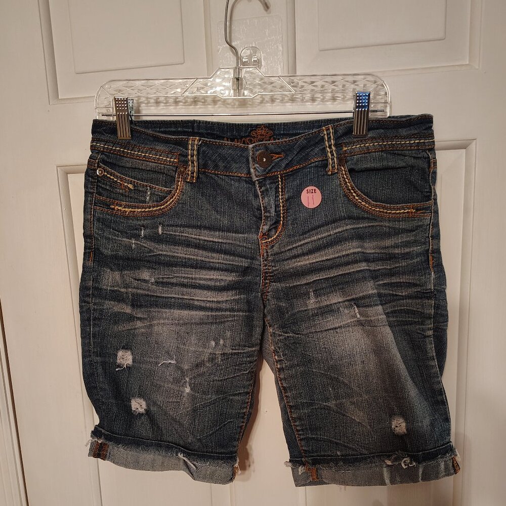 Blue jean shorts